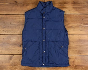 Gerry Green Down Quilted Puffer Vest Sz XL 1980s - Etsy