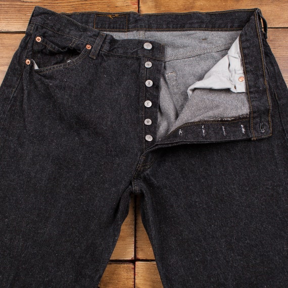 Vintage Levis 501 Jeans 38 x 33 Dark Wash Straigh… - image 4