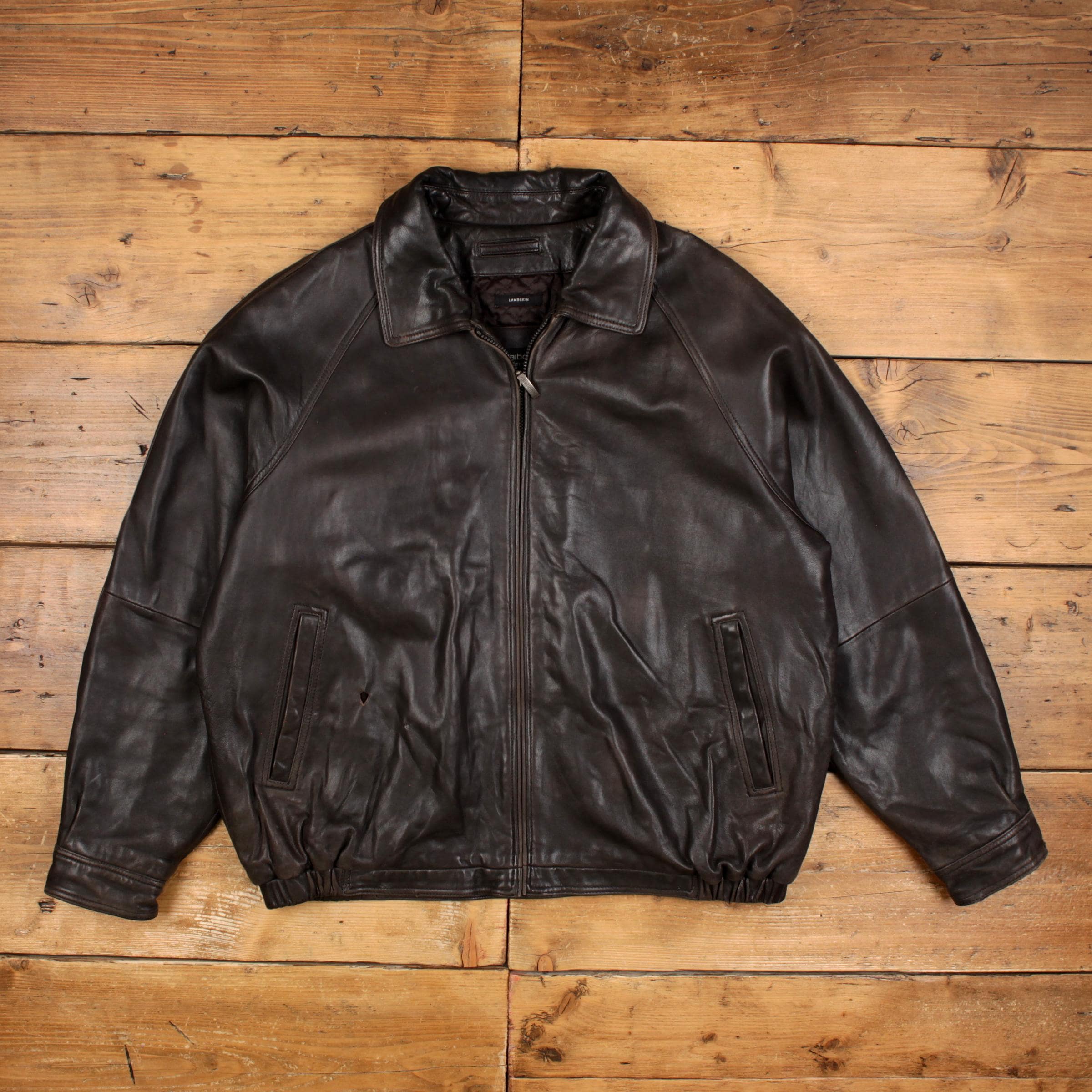 Vintage Claiborne Mens Leather Jacket - Etsy