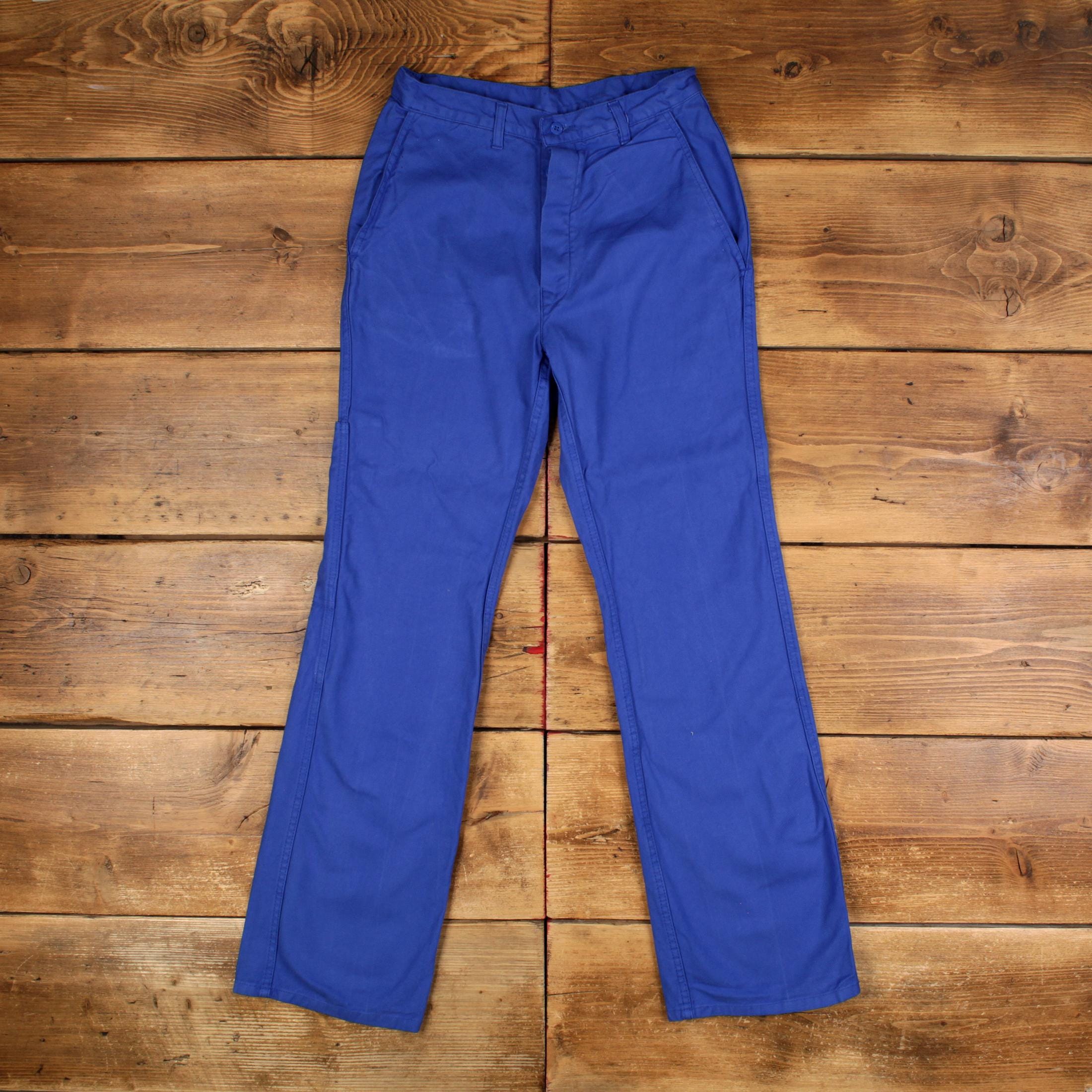 Vintage French Workwear Pants Trousers 28x32 Unisex Straight