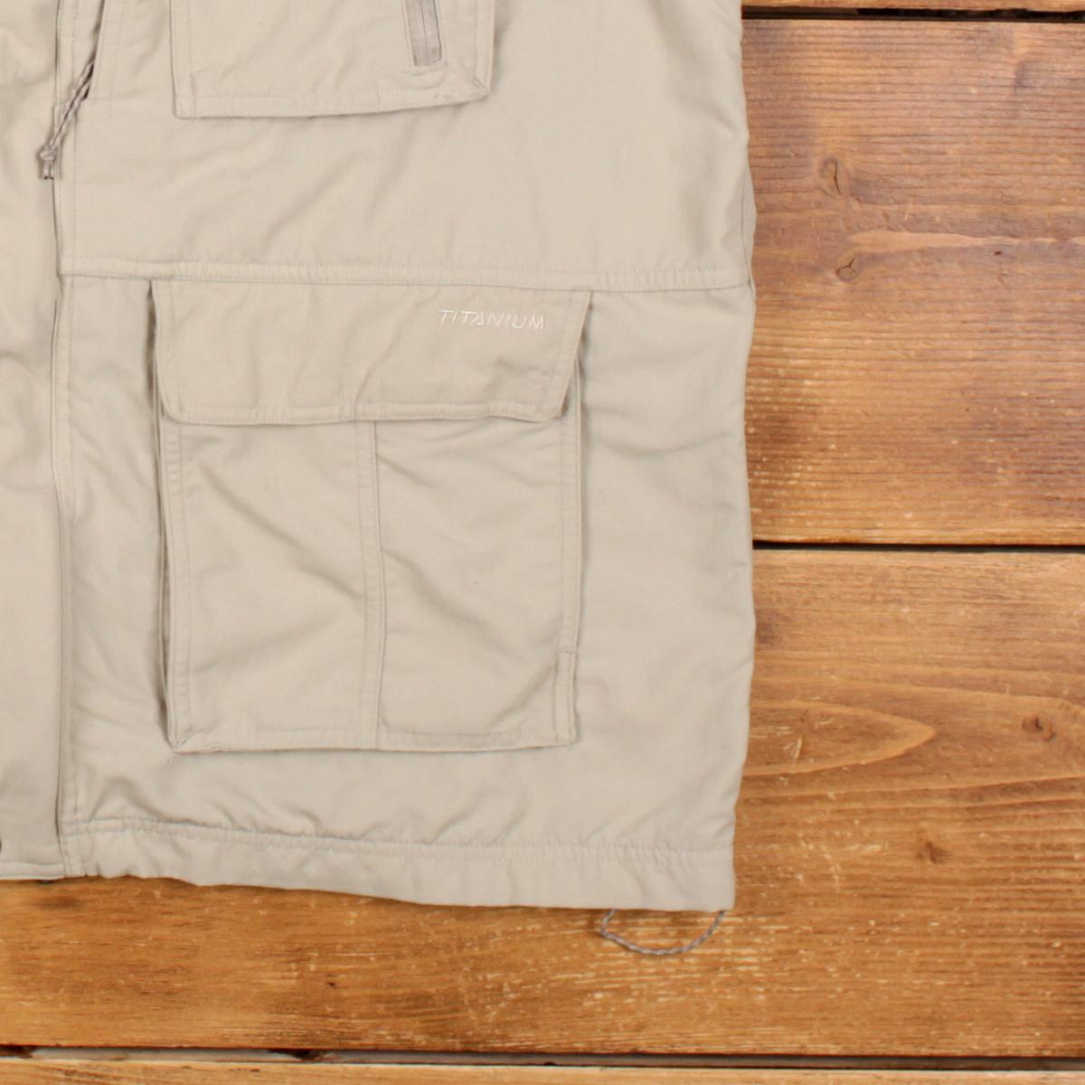 Gilet De Pêche Columbia Homme - Beige - Taille 2XL - Extérieur Poche Utilitaires