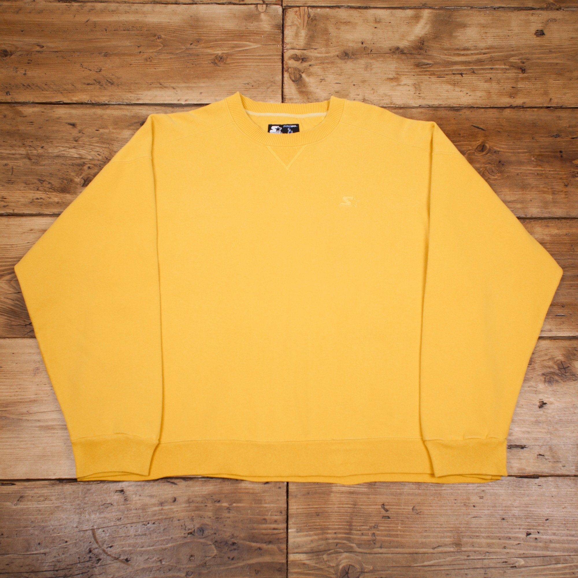 Vintage 90s Starter Sweatshirt Large Yellow Logo R25042 Etsy UK