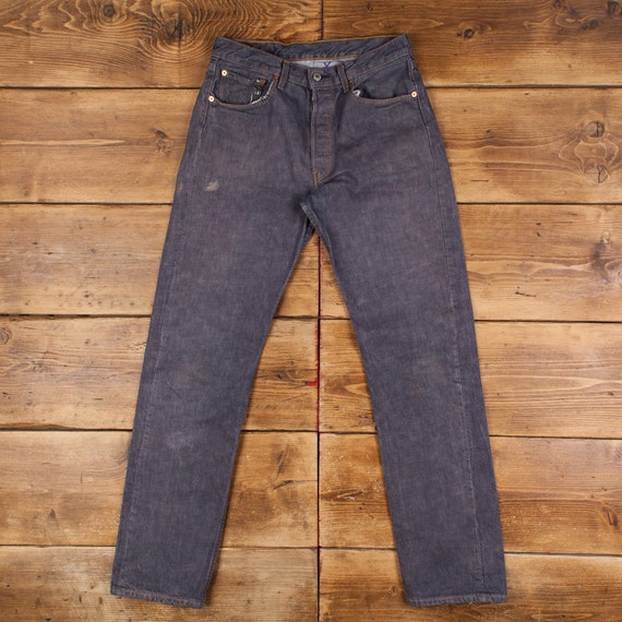 Vintage Levis 501 Jeans 30 x 34 Dark Wash Straigh… - image 1
