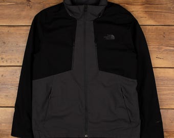 The North Face Padded Windbreaker Jacket M Mens Black Nylon Insulated Outdoor