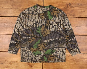 Vintage Jerzees Realtree Camo T Shirt 3XL 90s USA Made Long Vintage Jerzees Realtree Camo T Shirt 3XL 90s USA Made Long
