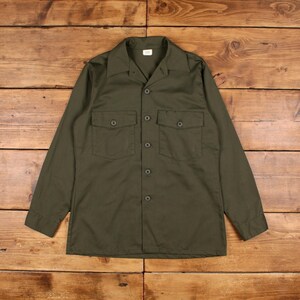 Vintage 1960s US Army Green 255 Aggressor Shirt Pullover