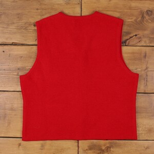 Vintage Pendleton Cardigan XL Vest Womens V-Neck Wool Red image 2