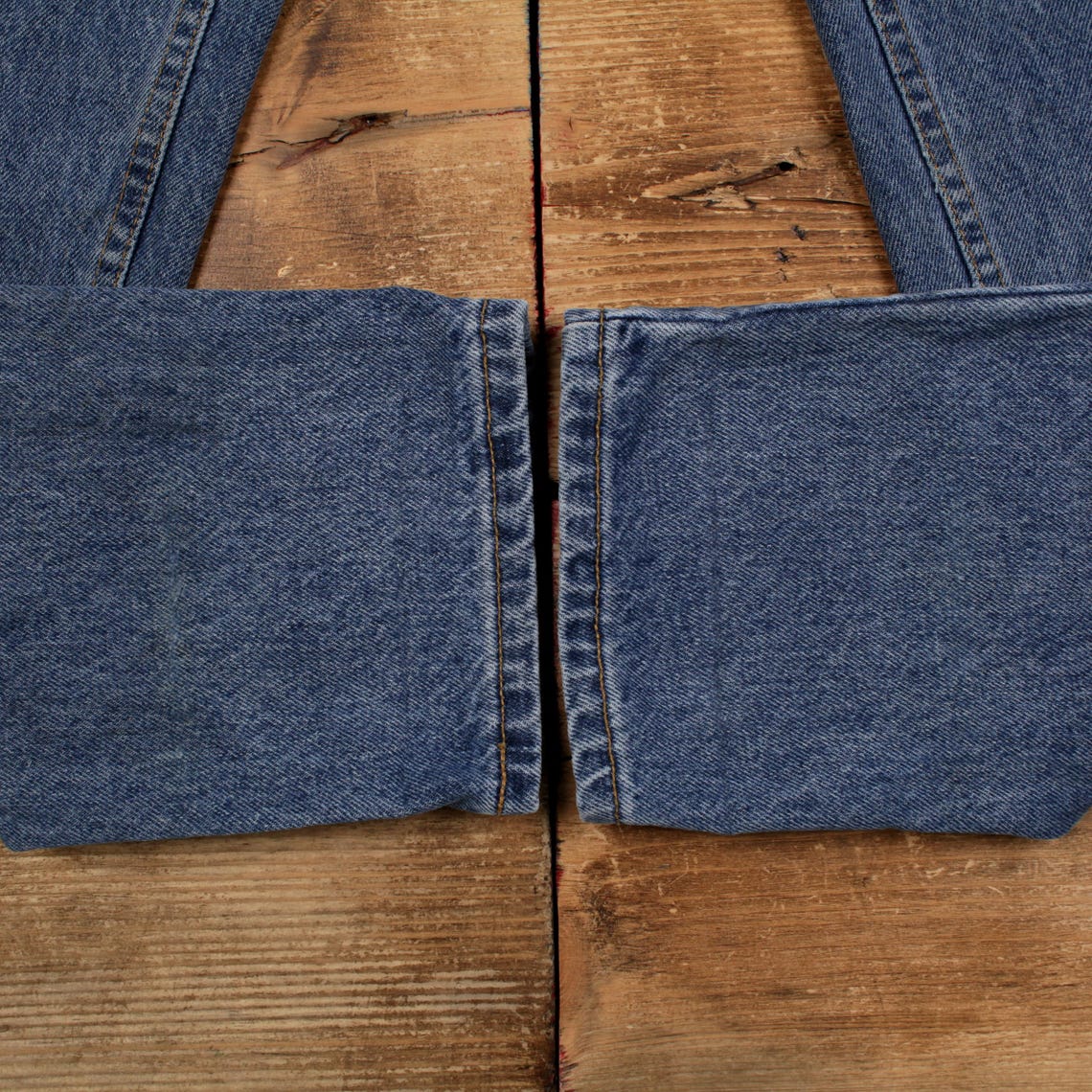 Vintage Levis Jeans 28 x 32 Medium Wash Tapered Blue Womens Orange Tab Denim, foto 4 di 5