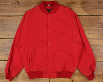 Vintage Ralph Lauren Bomberjacke XL Rot