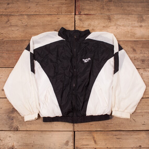 reebok black windbreaker