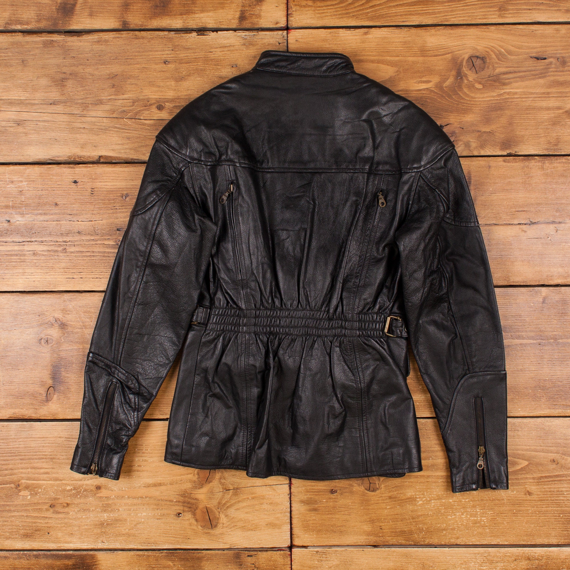 ジャケット・アウター VANGUARD leather jacket 3rd typemodel Vintage Vanguard Leather Jacket S 90s Black Womens Zip - Etsy