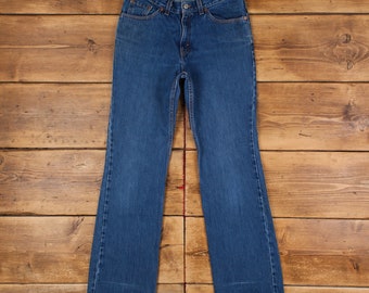 Vintage Levis 517 Jeans 31 x 33 USA Made 90s Medium Wash Bootcut Blue Womens