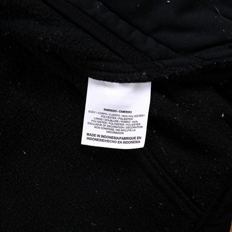 Nike Fleecejacke M Herren 00er Jahre Schwarz Polyester Gefüttert Athletisches Training Bild 4