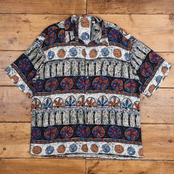 Vintage Pierre Cardin Casual Shirt Button 2XL 80s… - image 1