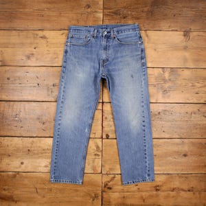 Vintage Levis 505 Jeans 34 x 29 Stonewash Straight Blue Red Tab Denim