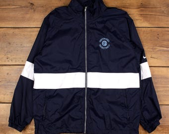 Vintage Nike Windbreaker Jacket L Blue