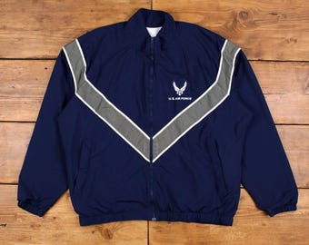 Vintage Skilcraft US Air Force Jacket PTU Windbreaker Full
