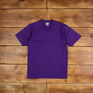 Vintage Fruit of the Loom Single Stitch T Shirt Blank Medium 90s USA Made Tee