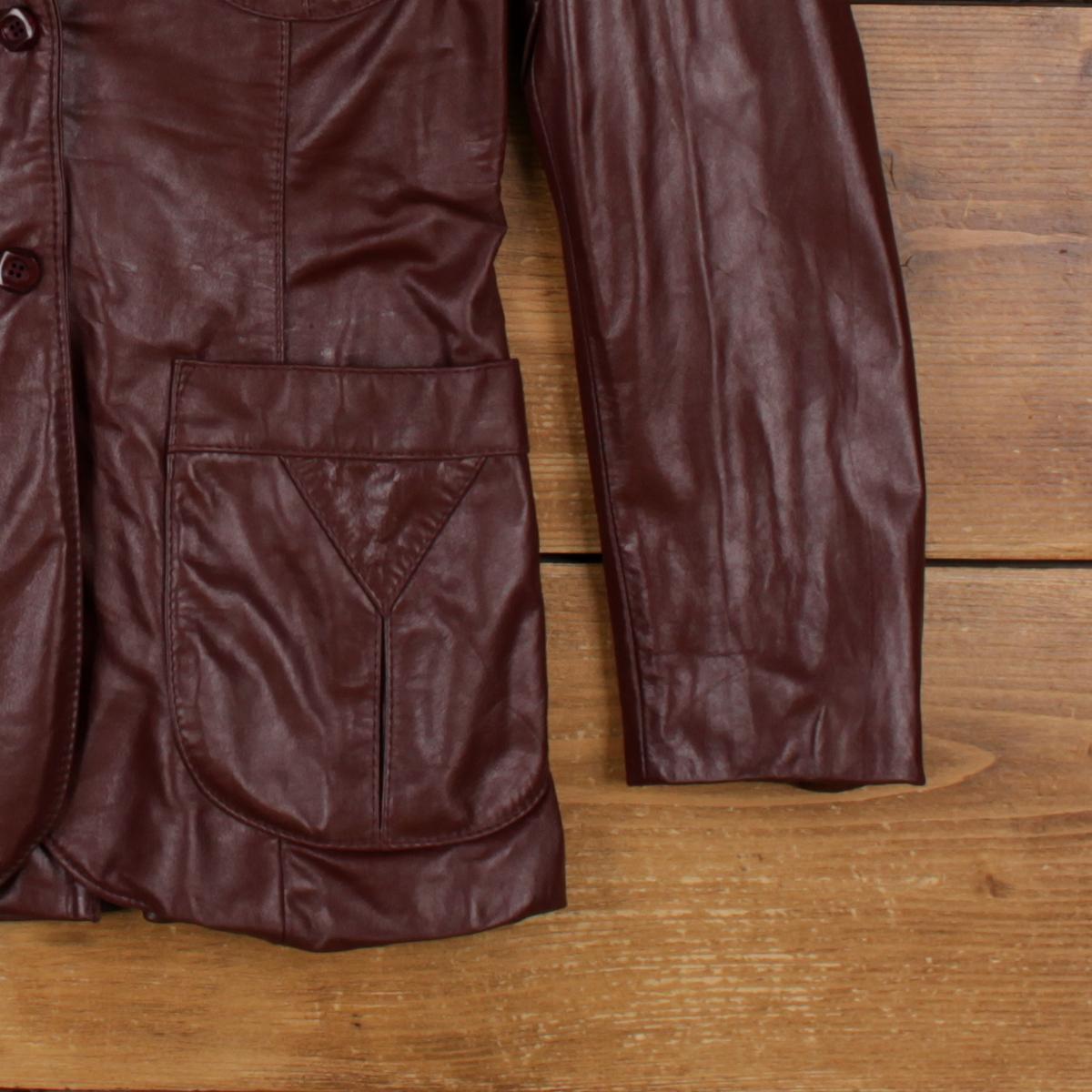 Vintage Etienne Aigner Leather Jacket S 80s Blazer Brown Womens - Etsy