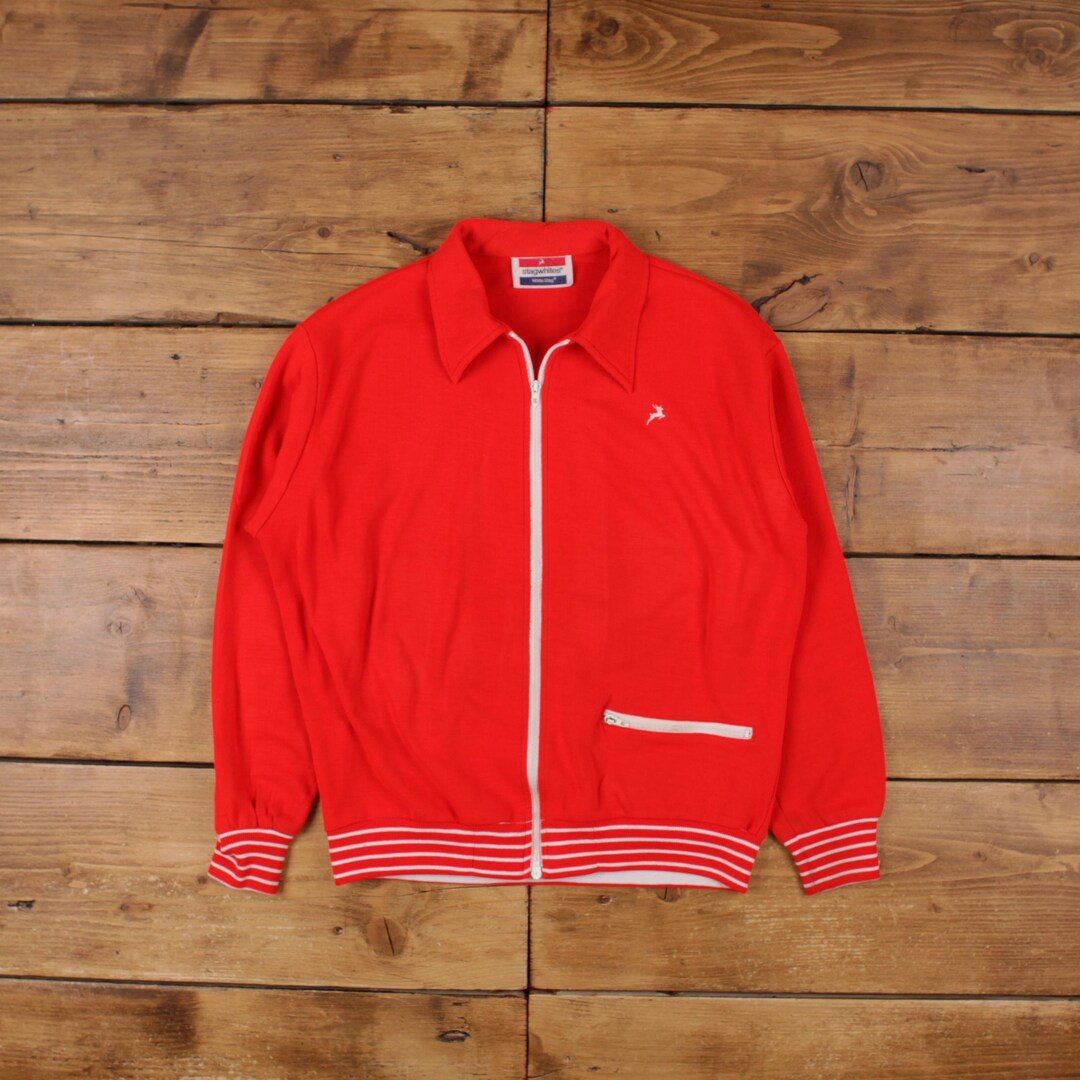 ジャケット・アウター vintage 70-80s talon  white stag jkt ck Vintage White Stag Track Jacket M 70s Talon Zip Red - Etsy