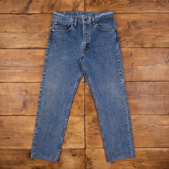 Vintage Levis 505 Jeans 32 x 28 Acid Wash Straight Bl… - Gem