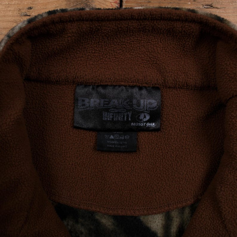 Mossy Oak Fleece Sweatshirt L Womens Breakup Infinity Real Tree Camo Outdoor image 3