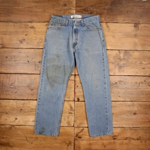 Vintage Levis 505 Jeans 32 x 29 Stonewash Straight Blue Red Tab Denim