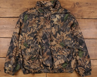Vintage Remington Outdoor Jacke 2XL 90er Jahre Mossy Oak Camouflage Braun