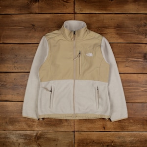 Vintage North Face Outdoor Jacket L Denali Fleece Cream Womens