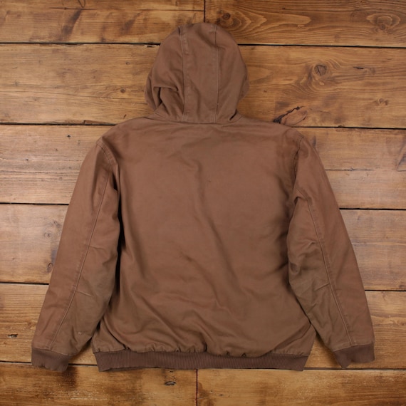 Vintage Craftsman Workwear Jacket XL Active Blanket Lined Brown