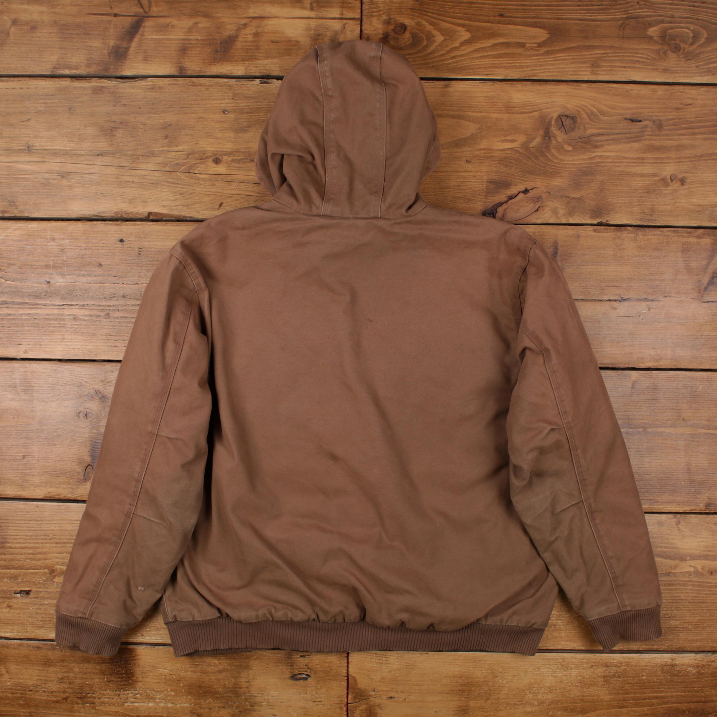 Vintage Craftsman Workwear Jacket XL Active Blanket Lined Brown