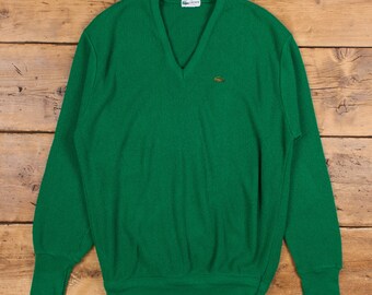 Vintage 80s Campus V Neck Knit Sweater | eBay