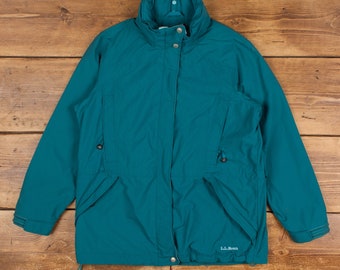 Vintage L.l.bean Windbreaker Jacket M Gorpcore Petite Full