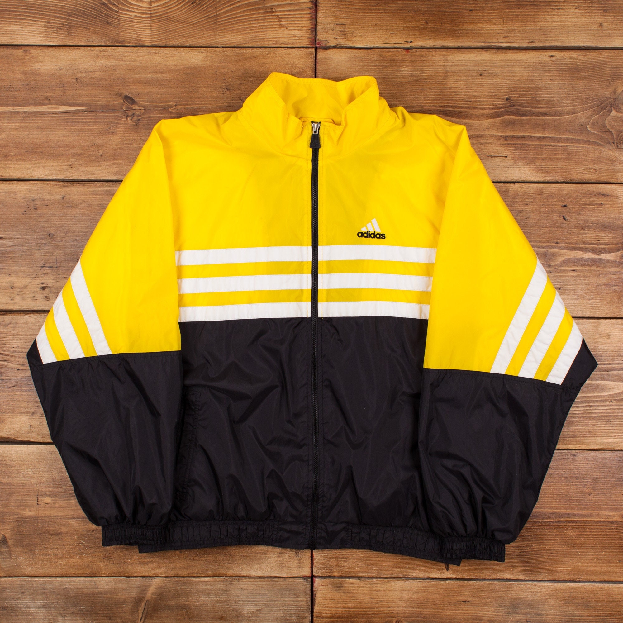 Vintage Adidas Three Stripe Windbreaker 