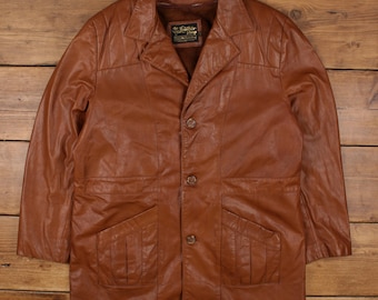 70's SEARS A-2 type boa leather jacket 古着 70s Sears Leather Shop
