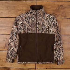 Lady Drake Waterfowl Systems Fleece Jacket L Womens Brown Polyester Lined image 1