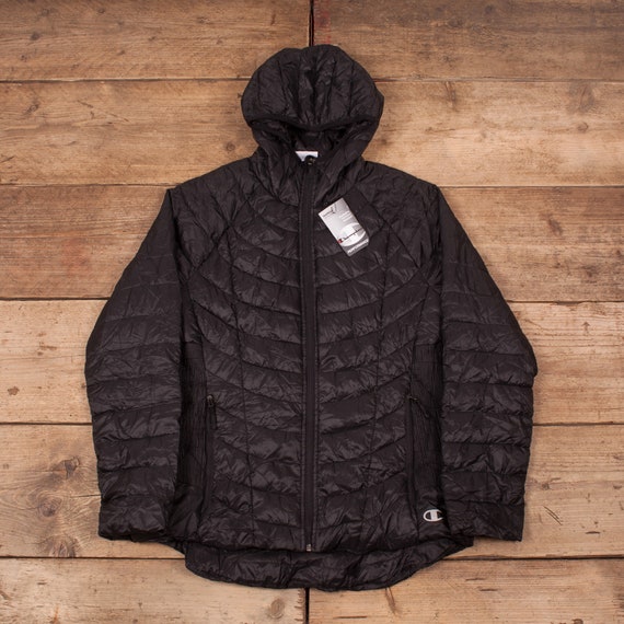 champion puffer jacket black