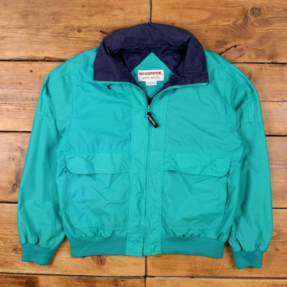 Vintage Mcgregor Windbreaker Jacket M 80s Anti-breeze Blue - Etsy