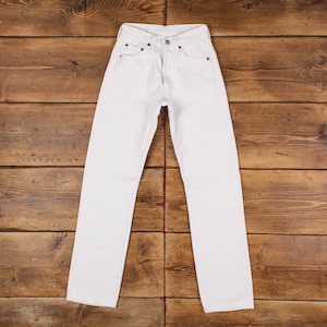 Vintage Levis 501 Jeans 22 x 29 Light Wash Straight White Womens Denim
