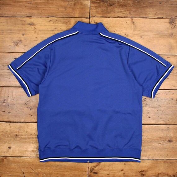 Vintage Nike Track Jacket XL Sports Short Sleeve Blue - Etsy