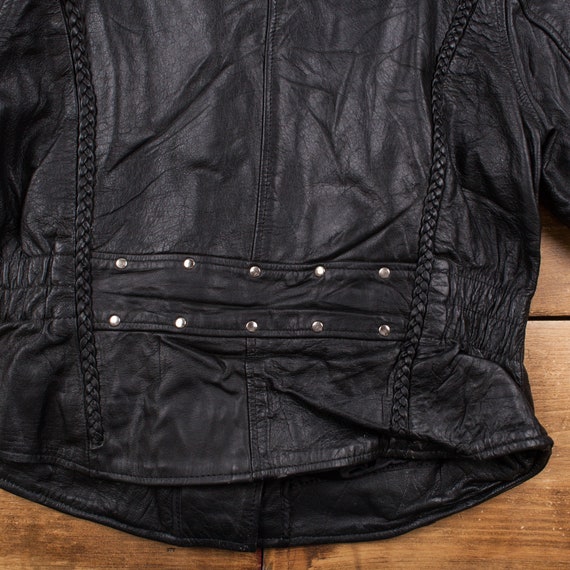 Vintage X Element Leather Jacket L Biker Motorcyc… - image 10