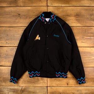 Vintage West Ark USA Varsity Jacket M 90s Bomber South Louisiana  90s USA Made West Ark Satin Stadium Jacket main image 0