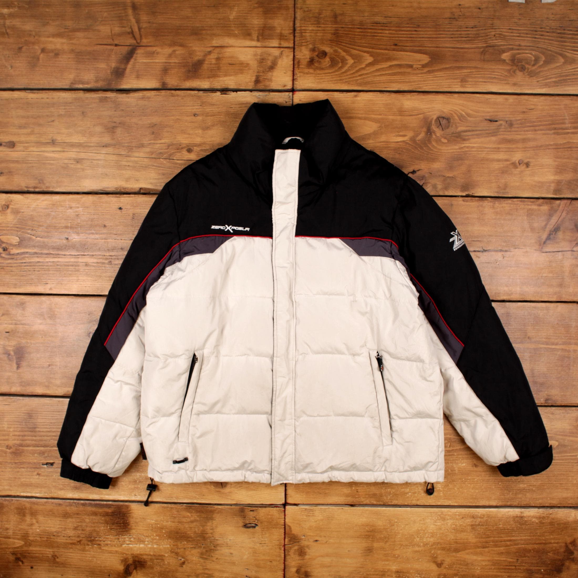 ポー Vintage Zero Xposur Puffer Jacket L Snowboarding Grey - Etsy