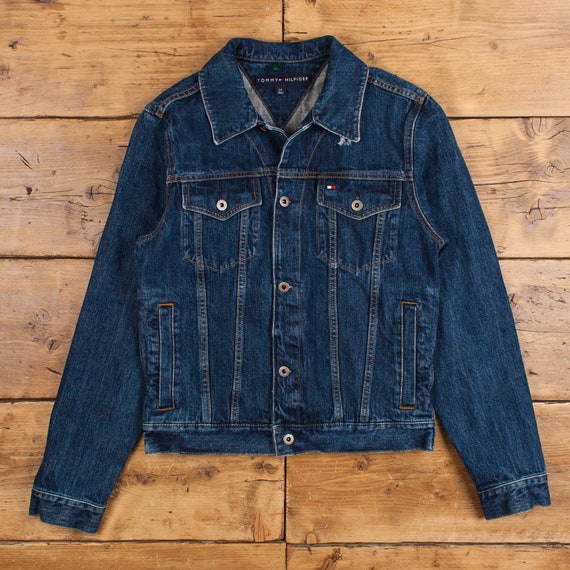 Vintage Tommy Hilfiger Denim Jacket S Oversized D… - image 1