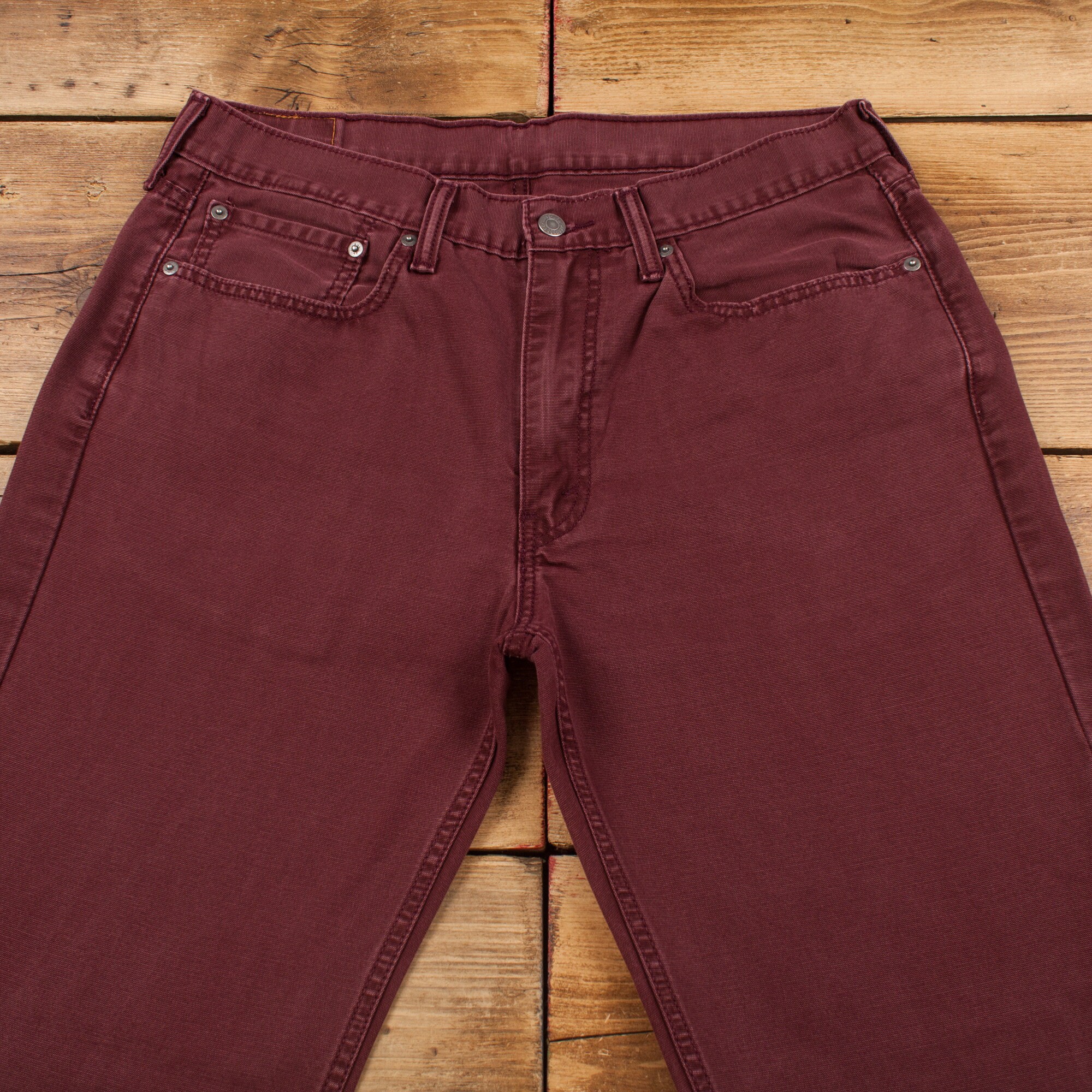 Vintage Levis 514 Jeans 34 X 29 Dark Wash Straight Red White Tab