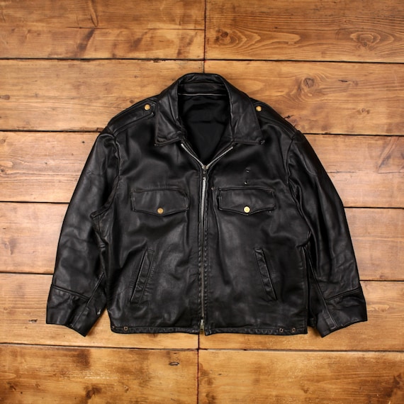 Motorbike Jacket Talon Zipper Leather Jacket Vintage Leather