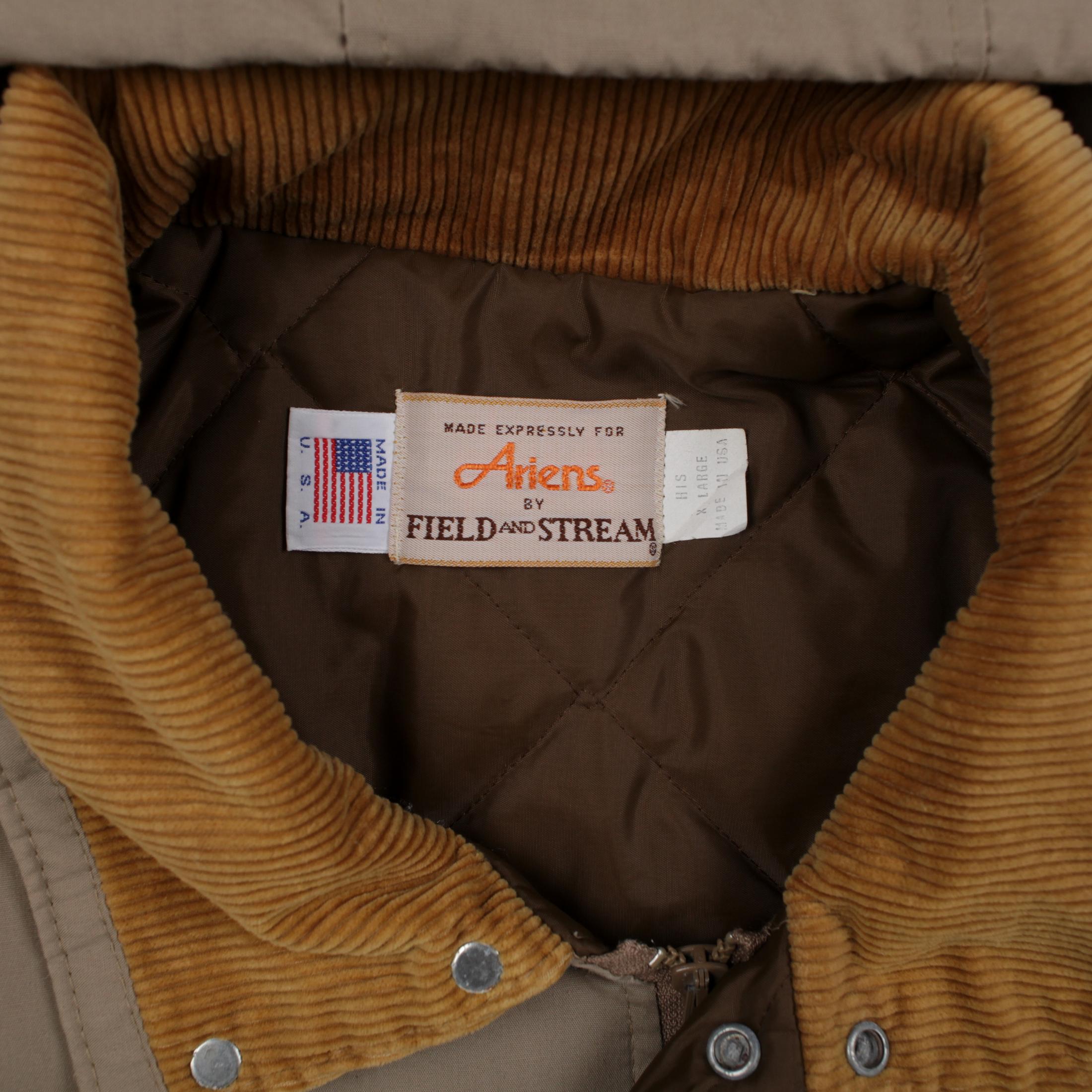 Vintage Field & Stream Outdoor Jacket XL 80s Padded USA Made