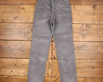 Vintage Wrangler Cord Cord Hose Hose 26x33 USA Made 90er Jahre Damen Grau