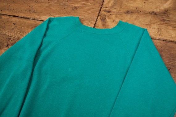 Vintage Hanes Blank Sweatshirt Medium 90s USA Mad… - image 2