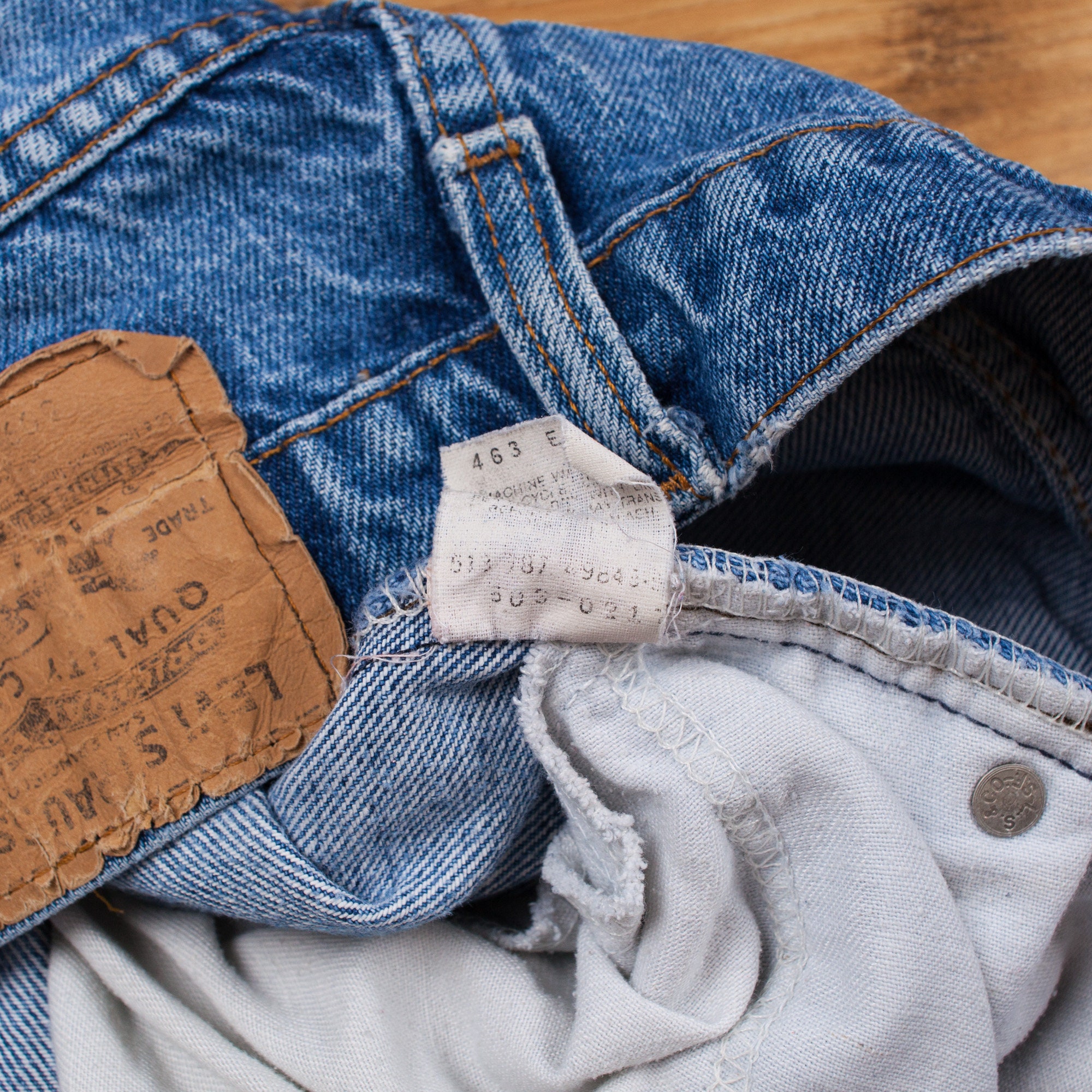 Vintage Levis 509 Jeans 32 X 33 USA Made 90s Stonewash